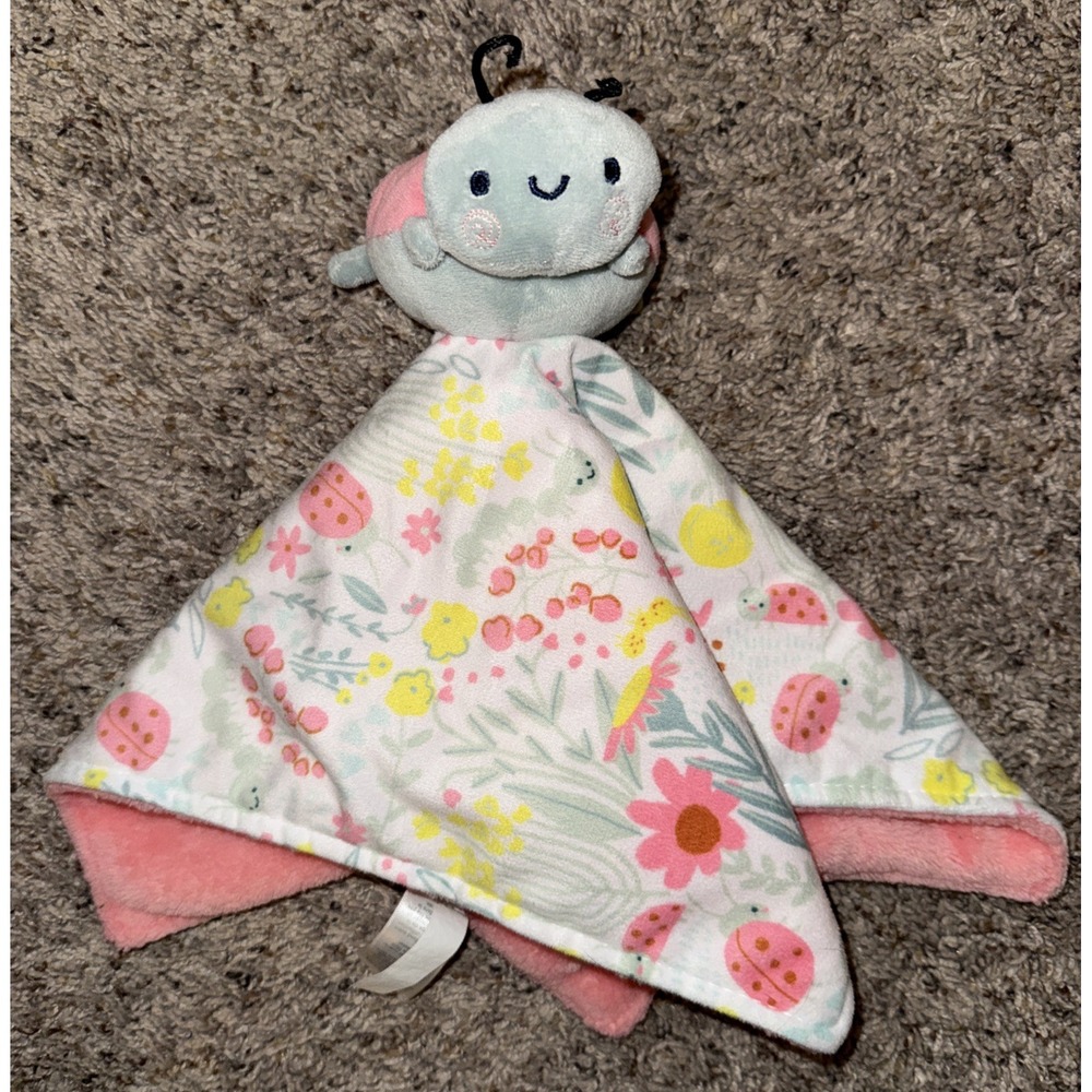 Carters Ladybug Lovey Security Blanket Just One You Target Flowers Floral Pink